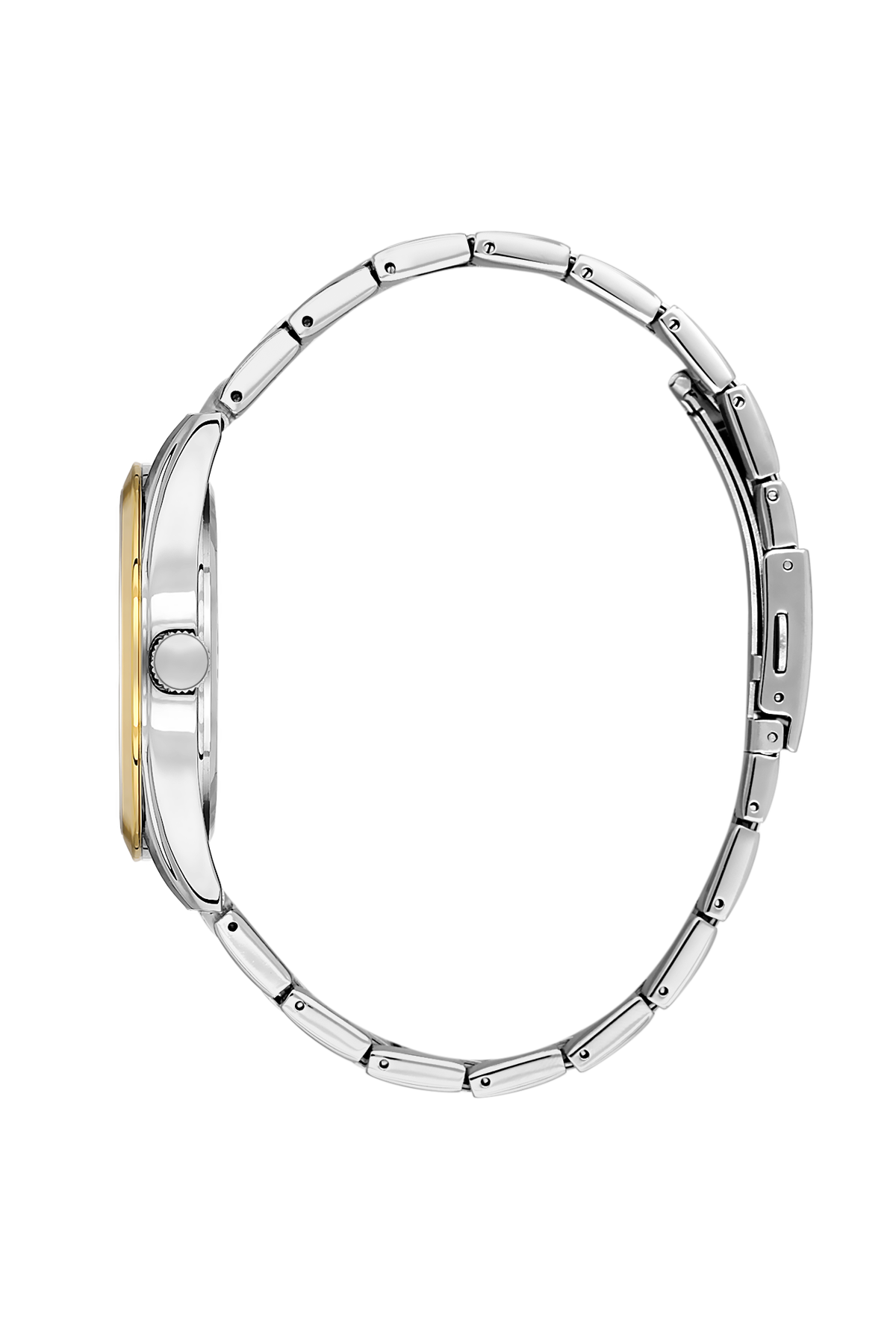 Daniel Klein Silver IP Silver/Gold Date Wrist Watch for Men DK.6.14273-7