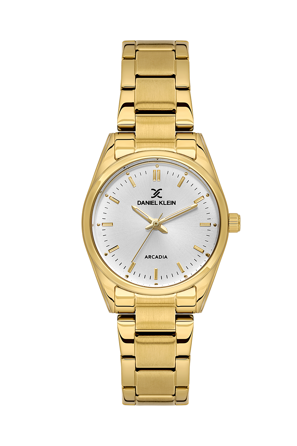 Daniel Klein Silver IP Gold Wrist Watch for Women DK.6.14275-2