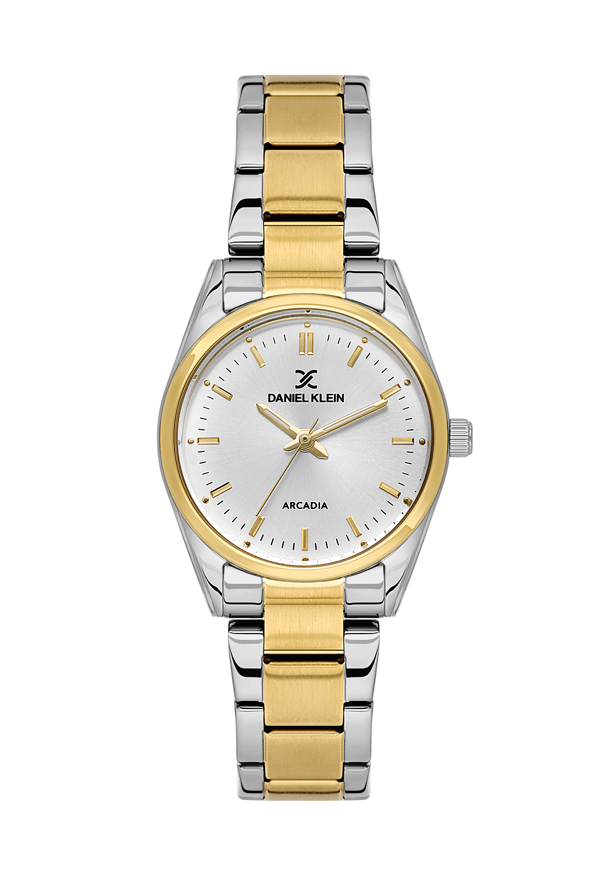 Daniel Klein Silver IP Silver/Gold Wrist Watch for Women DK.6.14275-3