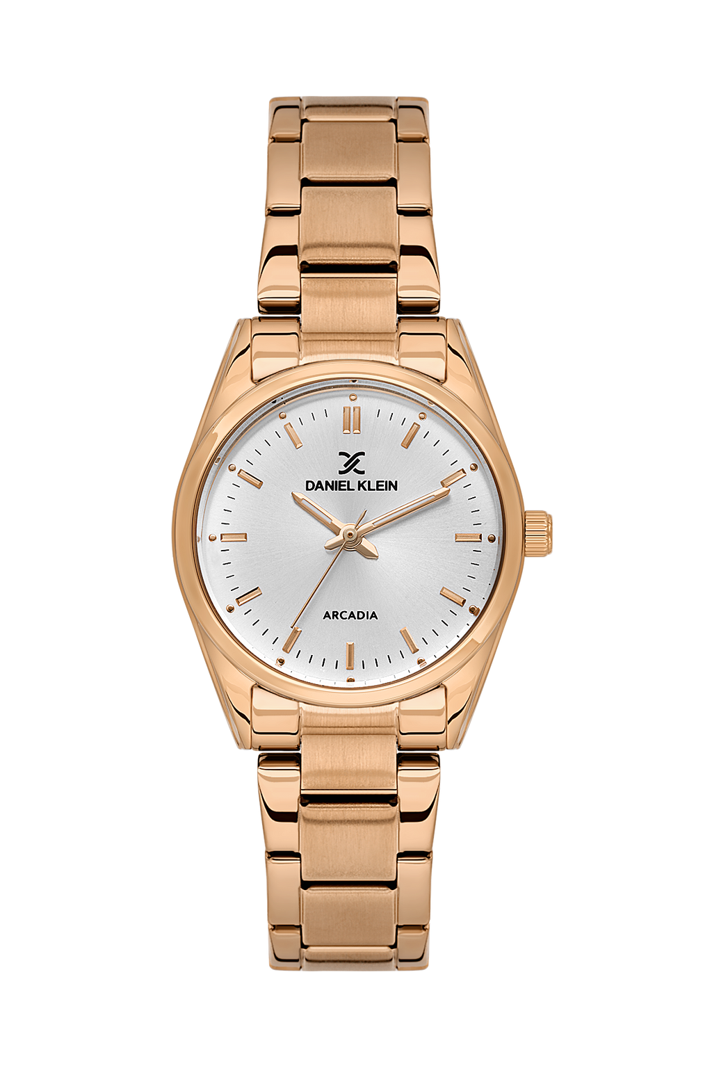 Daniel Klein Silver Pink Rosegold Wrist Watch for Women DK.6.14275-4