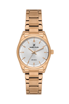 Daniel Klein Silver Pink Rosegold Wrist Watch for Women DK.6.14275-4