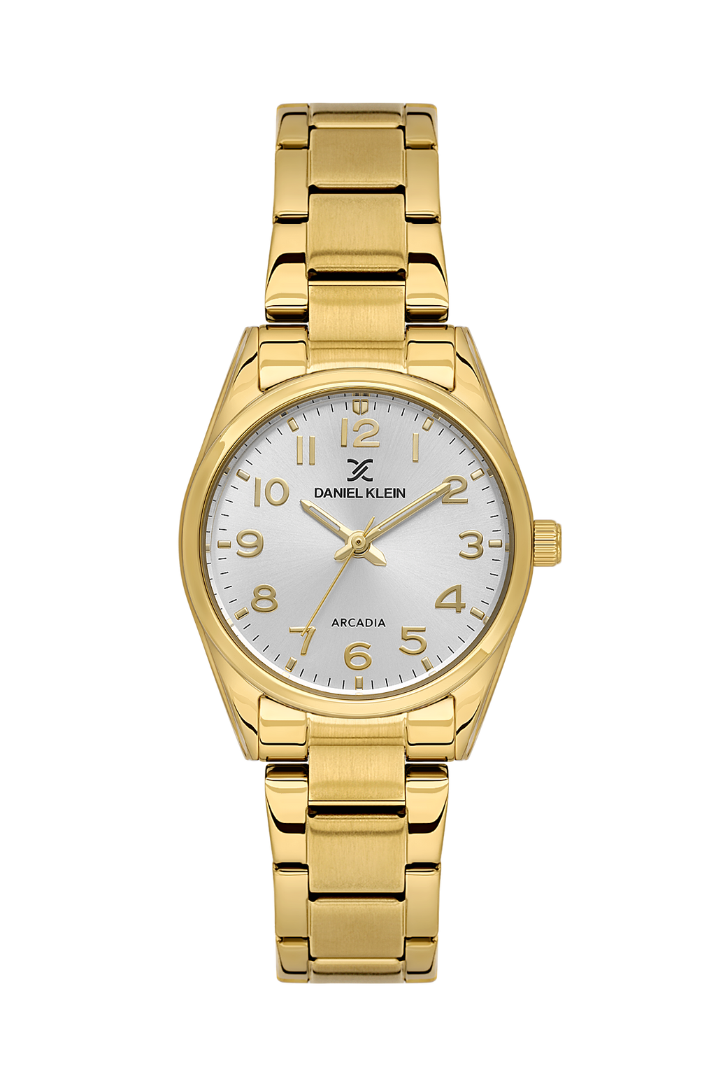 Daniel Klein Silver IP Gold Wrist Watch for Women DK.6.14275-6