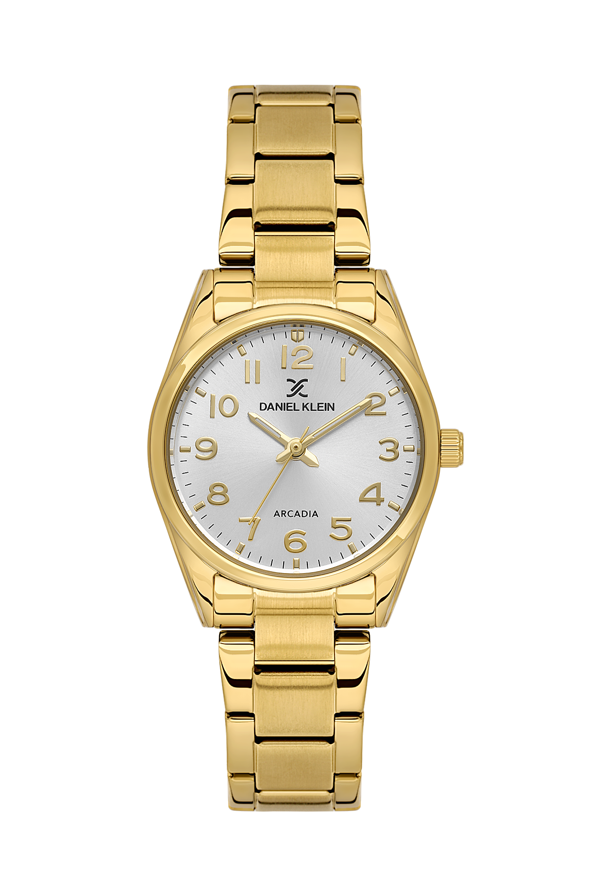 Daniel Klein Silver IP Gold Wrist Watch for Women DK.6.14275-6