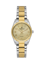 Daniel Klein Light Champagne IP Silver/Gold Wrist Watch for Women DK.6.14275-7