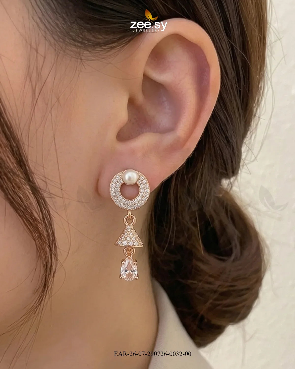 Dainty Bell Teardrop Earrings