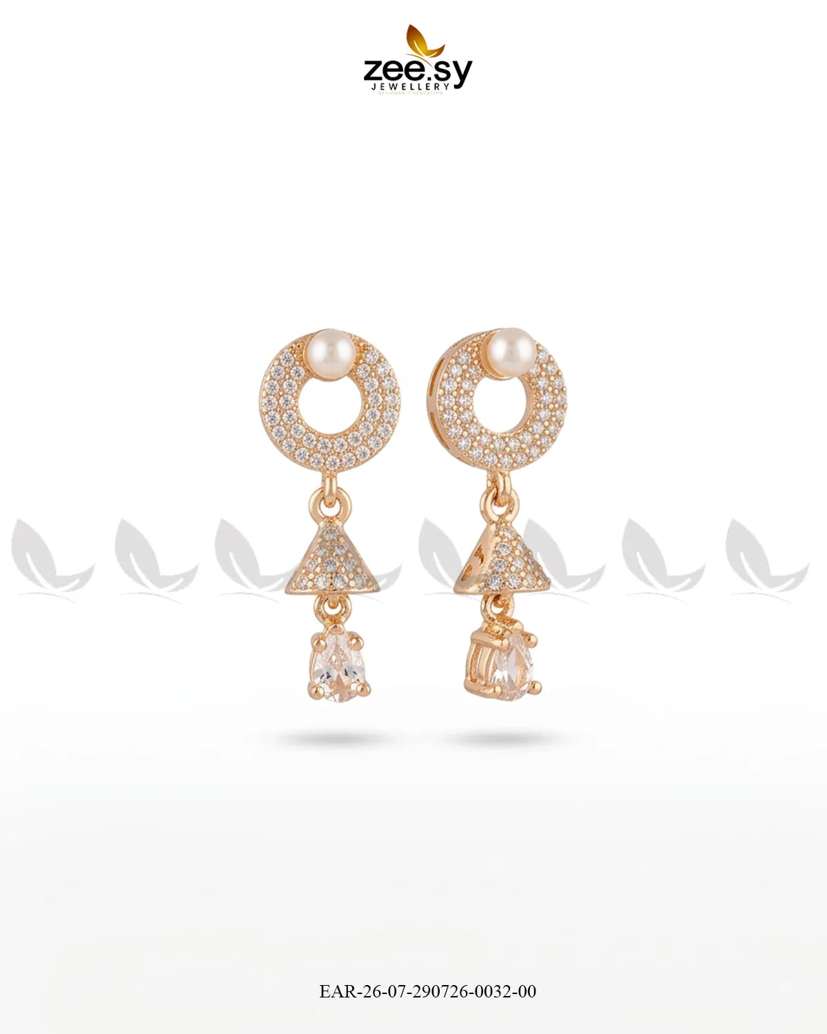 Dainty Bell Teardrop Earrings