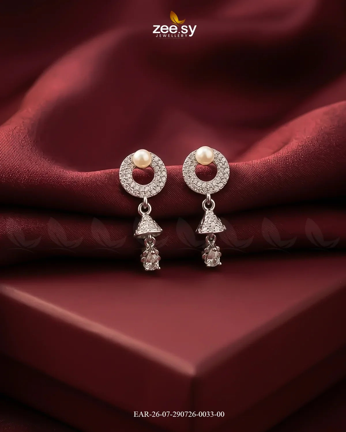 Dainty Bell Teardrop Earrings