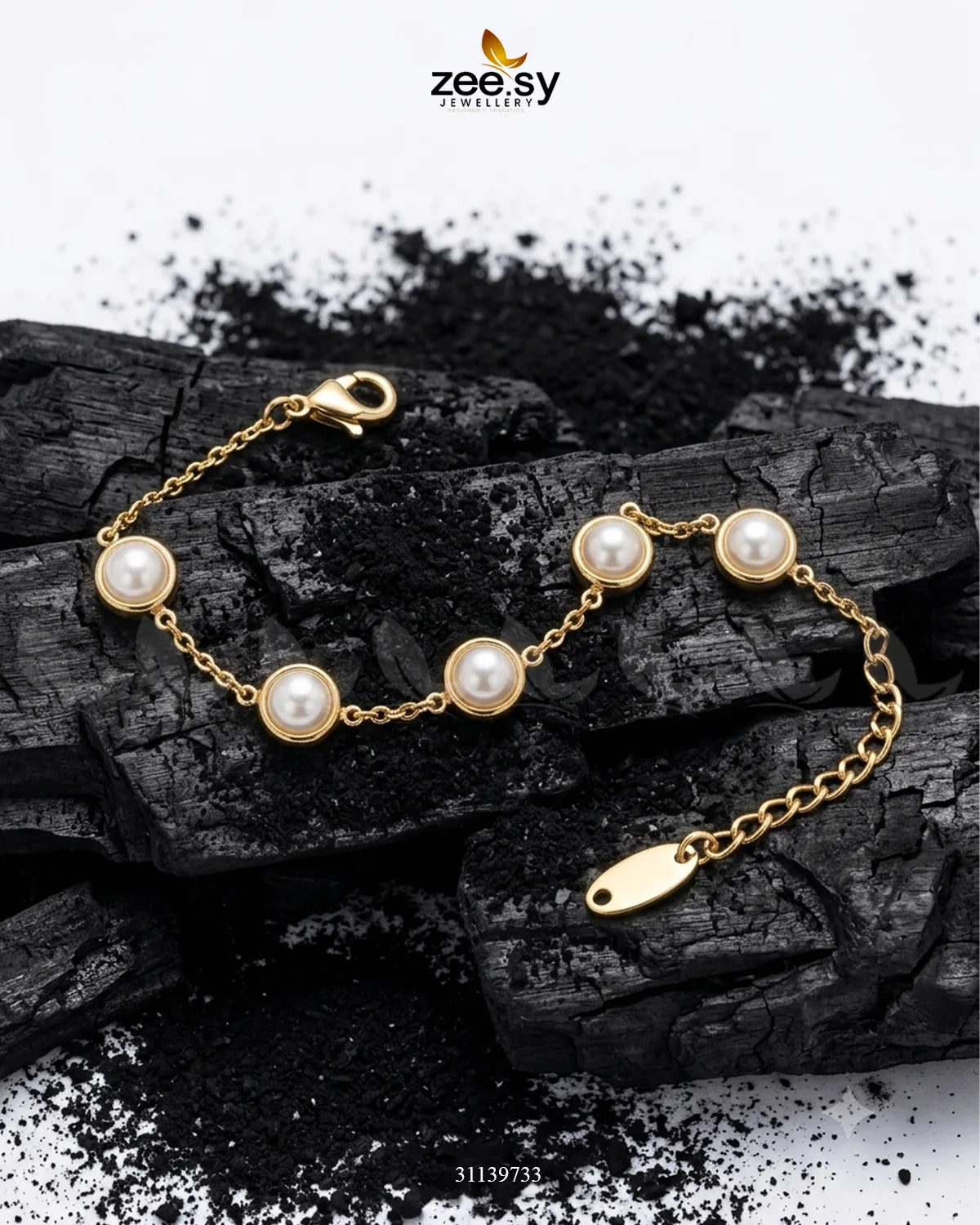 Daisy Minimalist Pearl Bracelet