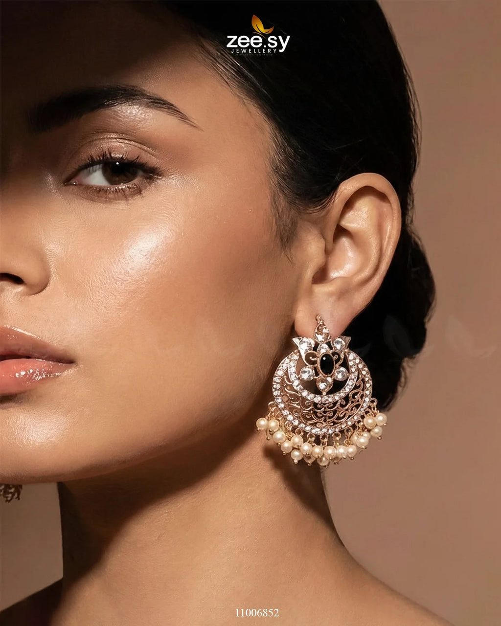 Exclusive Sheesh Gul Stud Earrings