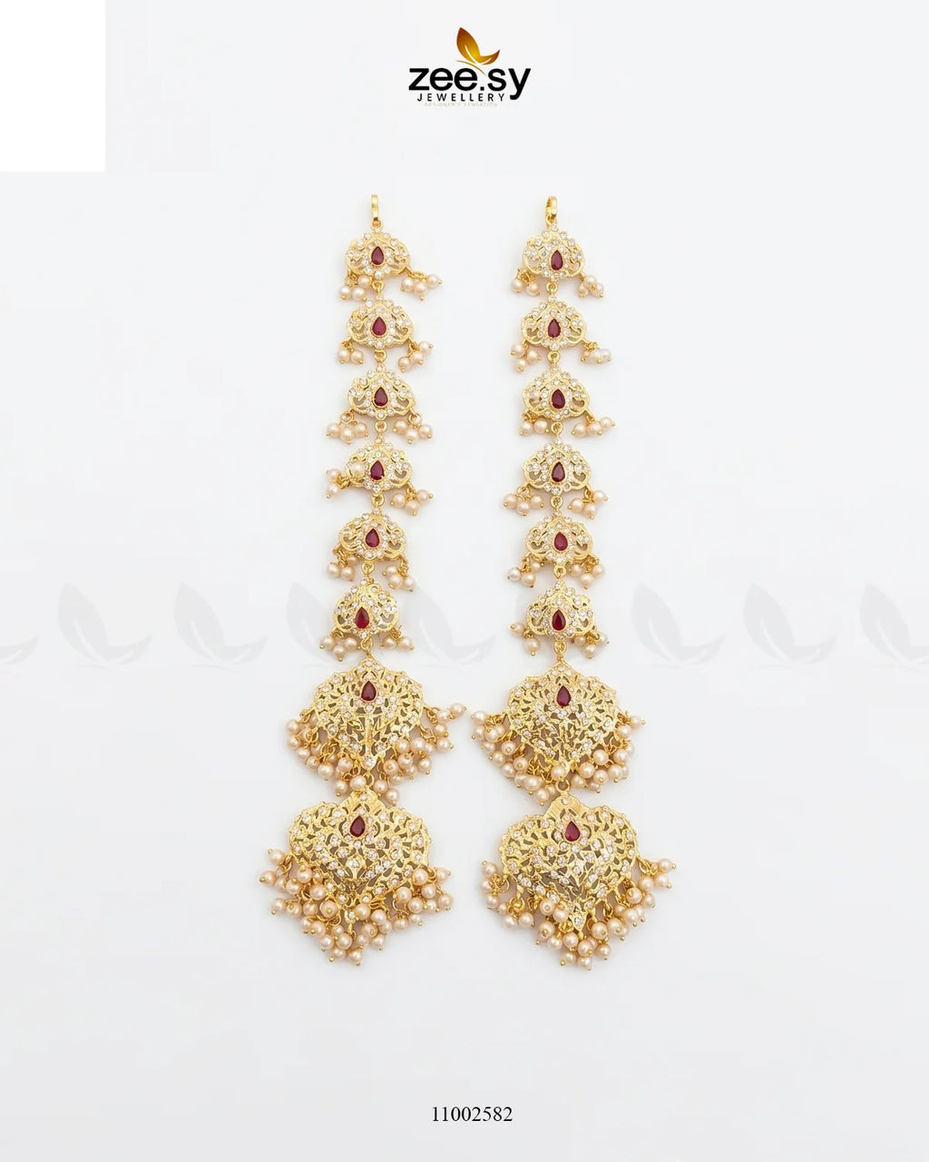 Premium long Pearl Drop Earring