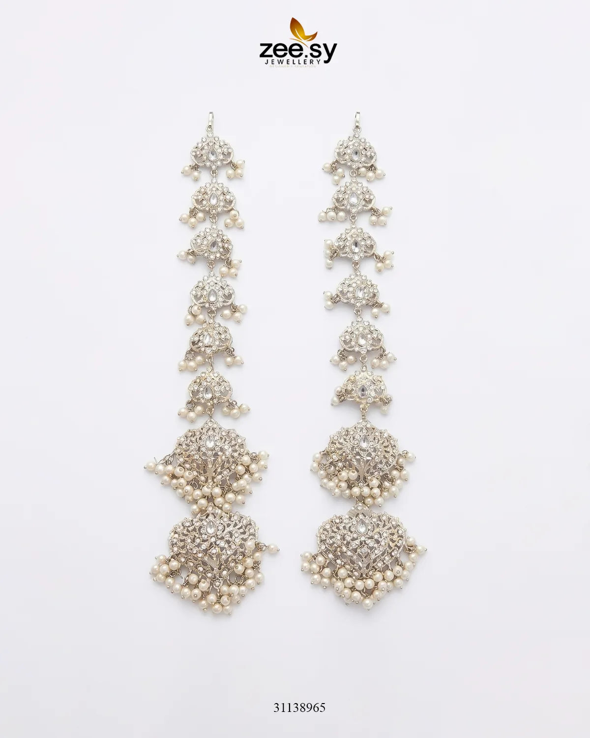 Premium long Pearl Drop Earring