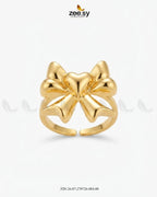 Elegance Curved Bowknot Cocktail Ring
