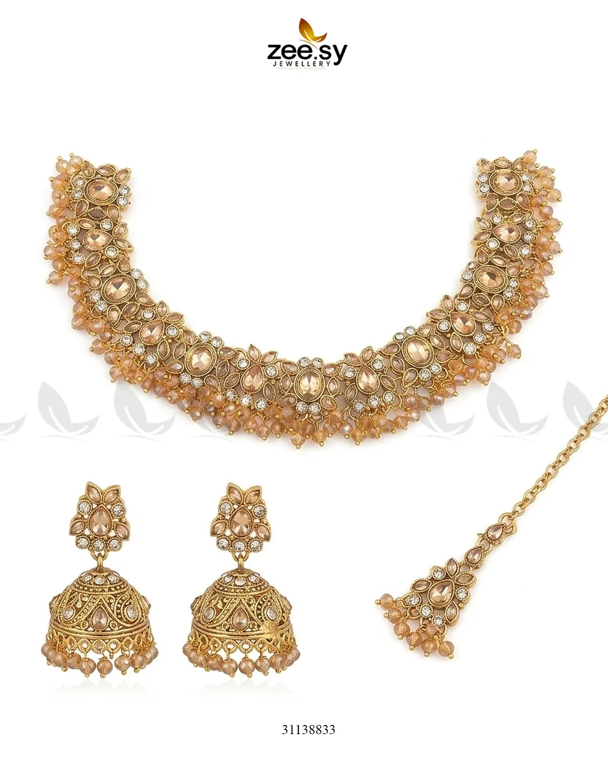 Ethereal Gemstone Beads Necklace Set