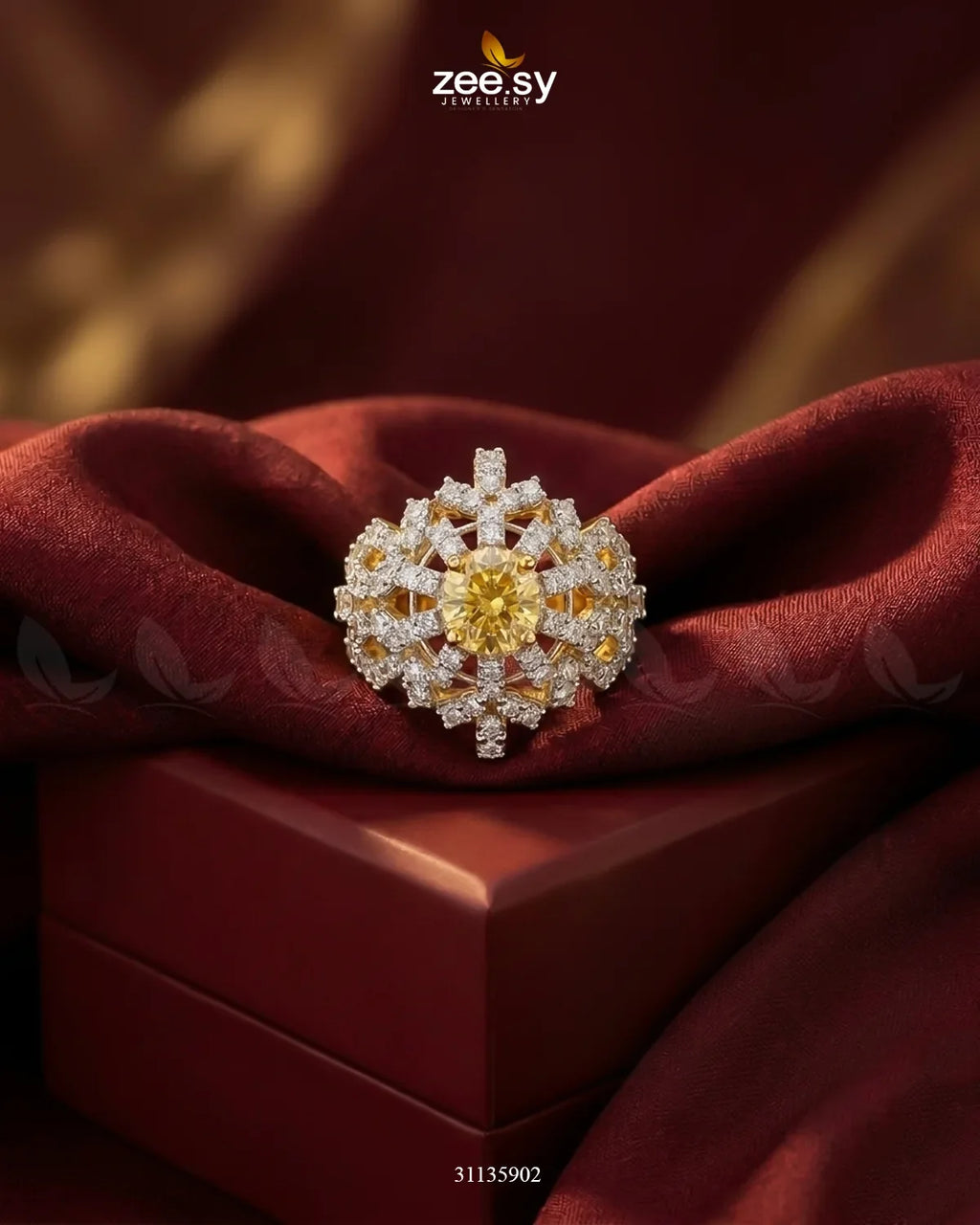 Exquisite Bold Cluster Ring