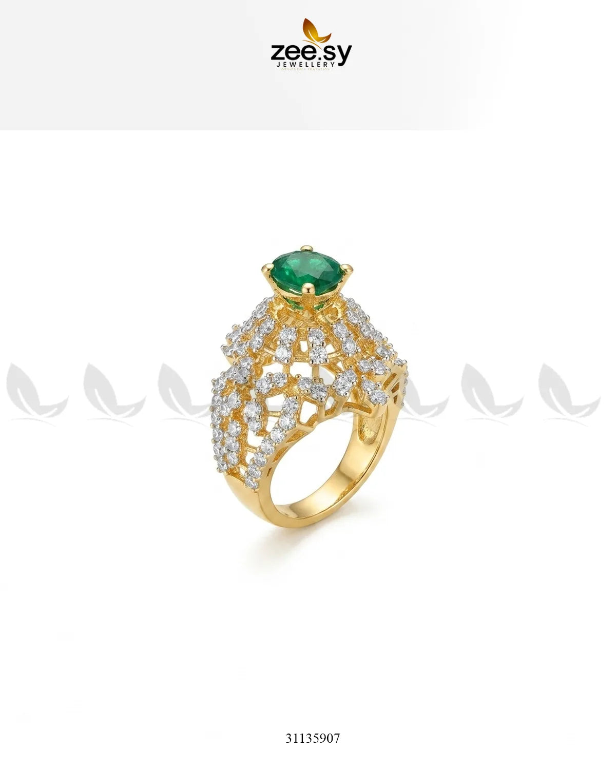 Exquisite Bold Cluster Ring