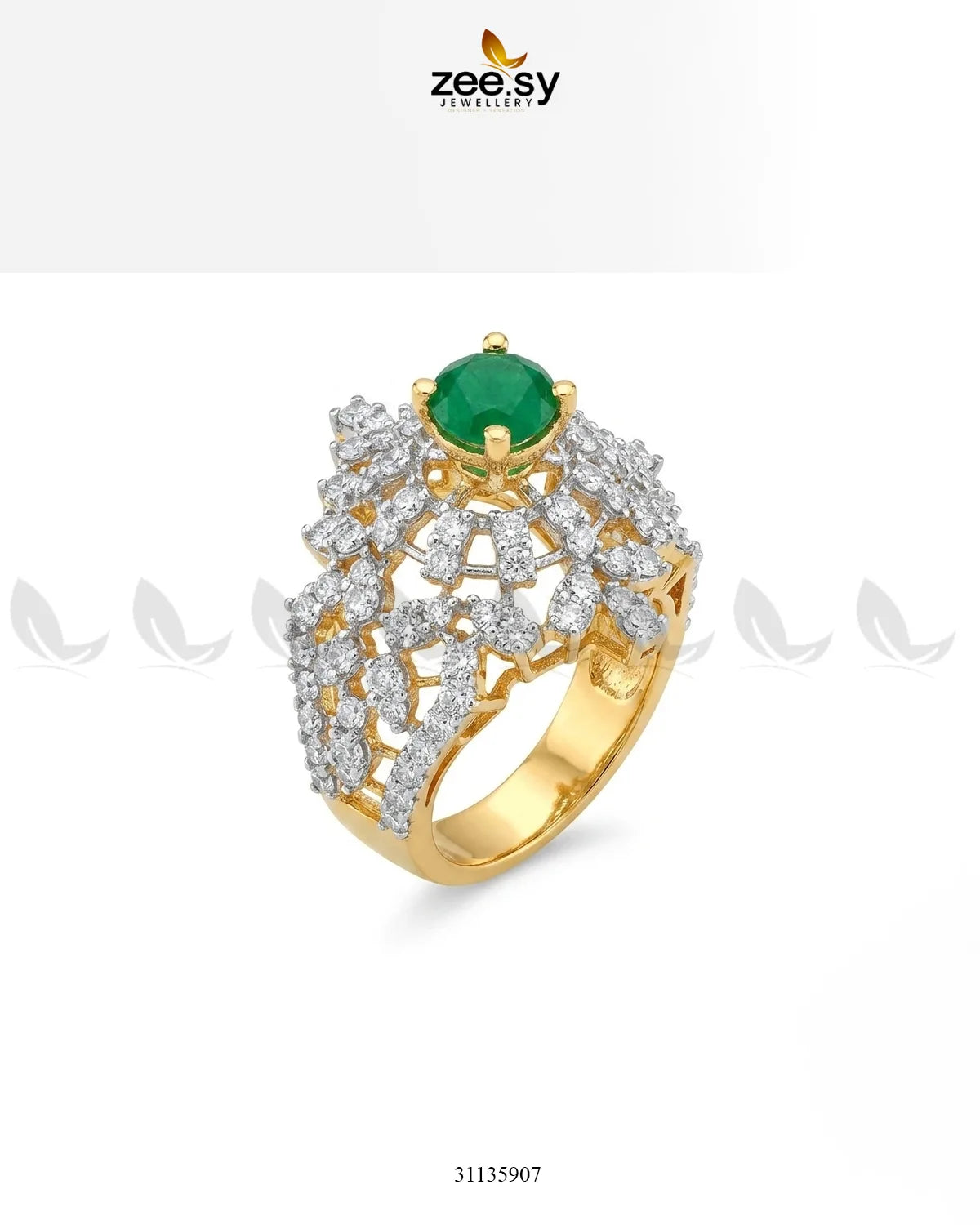 Exquisite Bold Cluster Ring