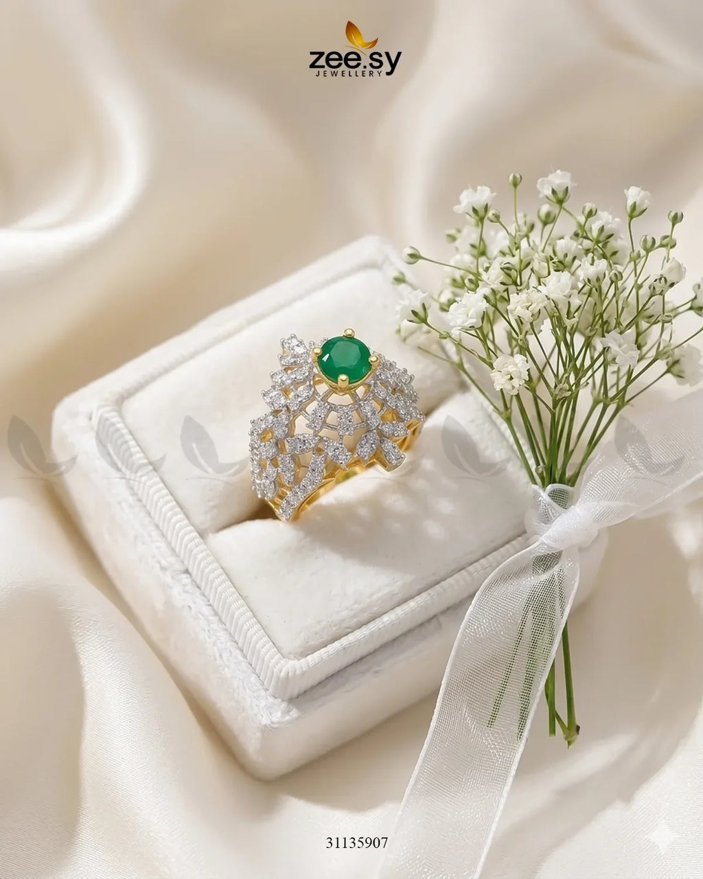 Exquisite Bold Cluster Ring