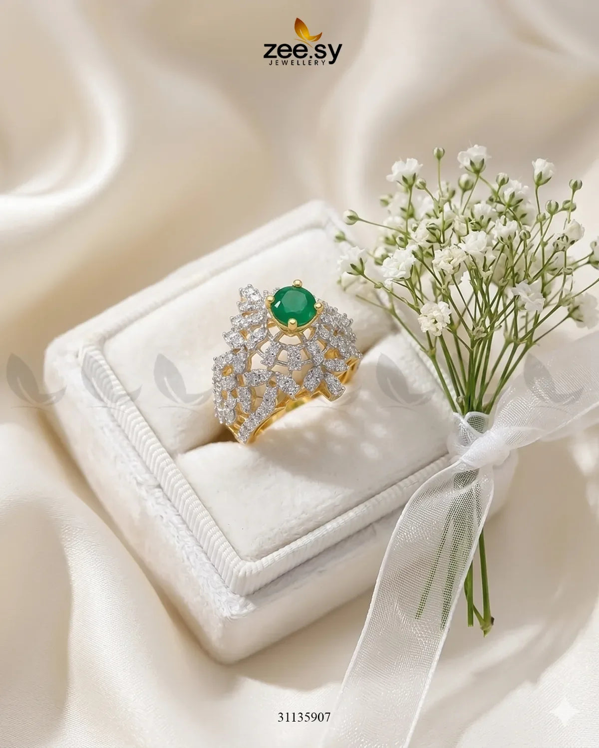 Exquisite Bold Cluster Ring