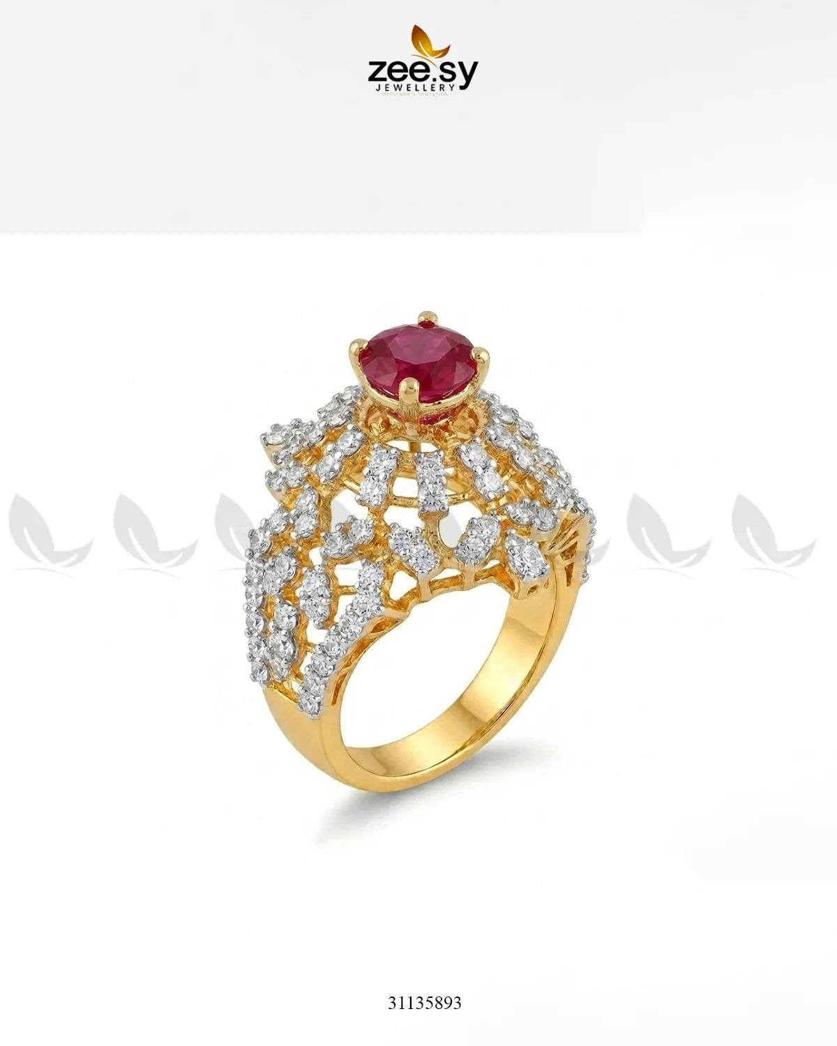 Exquisite Bold Cluster Ring