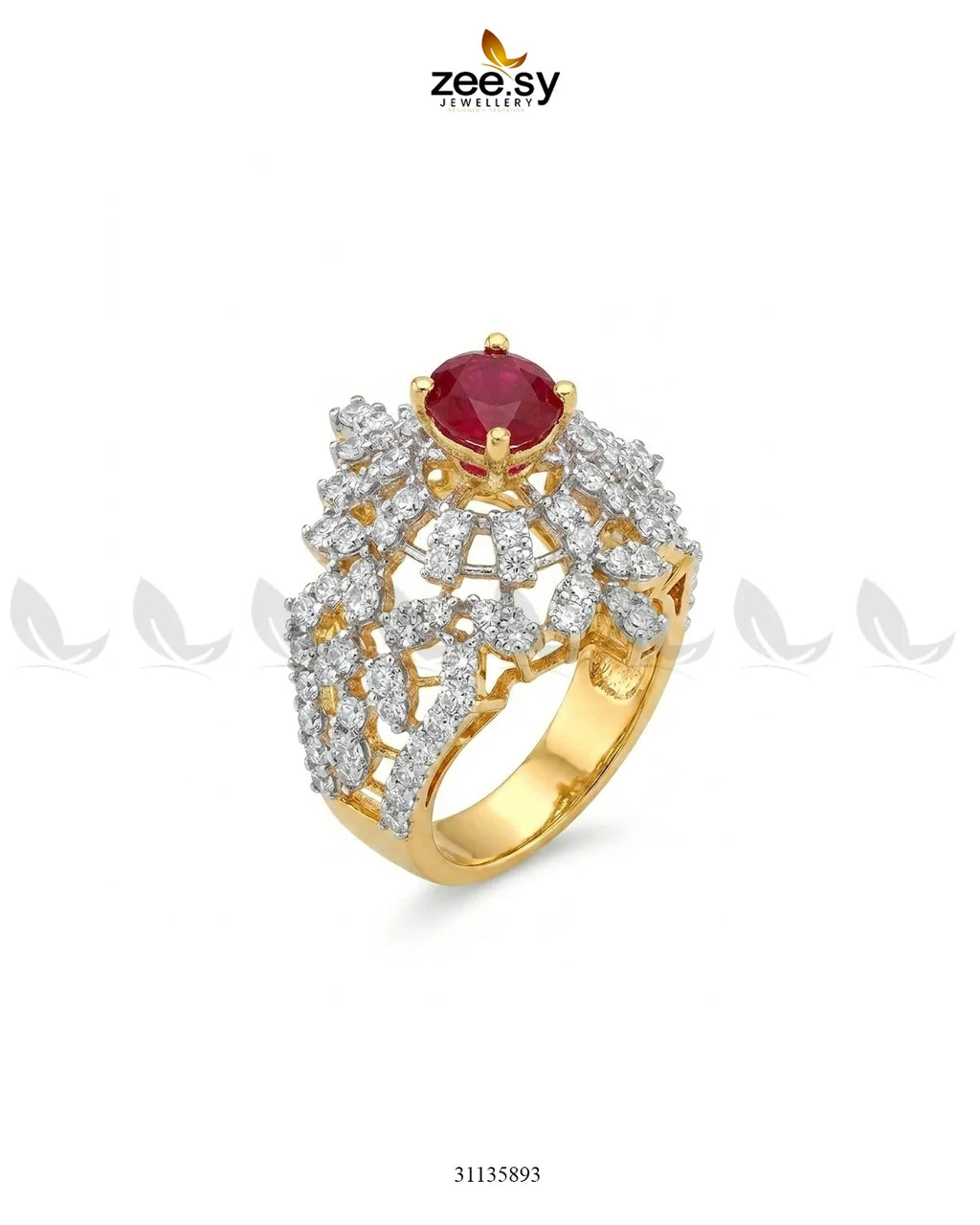 Exquisite Bold Cluster Ring