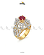 Exquisite Bold Cluster Ring