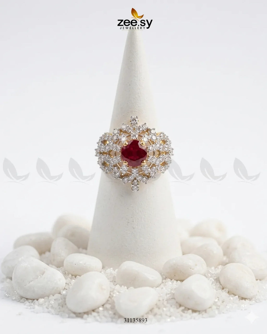 Exquisite Bold Cluster Ring