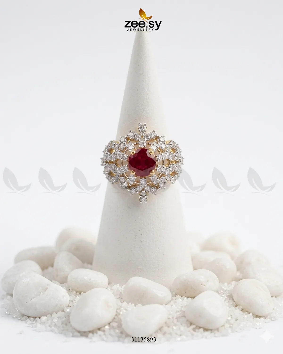 Exquisite Bold Cluster Ring