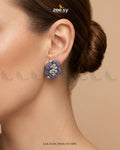 Forest Pave Zircon Earrings - Metallic