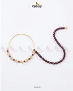 Garnet Crystal Minimal Nose Ring