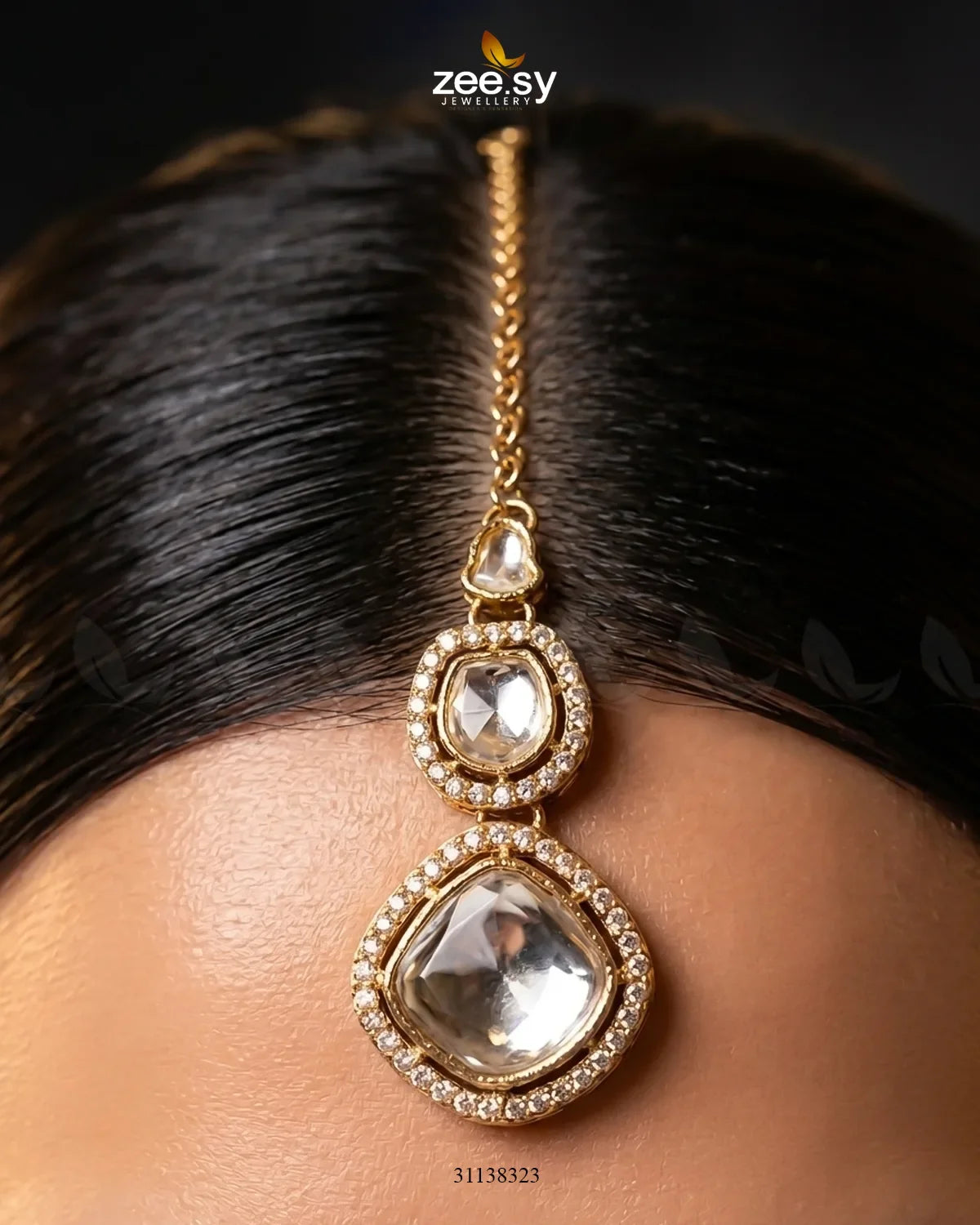 Geometric Bold Kundan Necklace Set