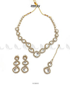 Geometric Bold Kundan Necklace Set