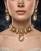 Glow Baroque Pearl Choker Set