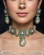 Glow Baroque Pearl Choker Set