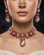 Glow Baroque Pearl Choker Set
