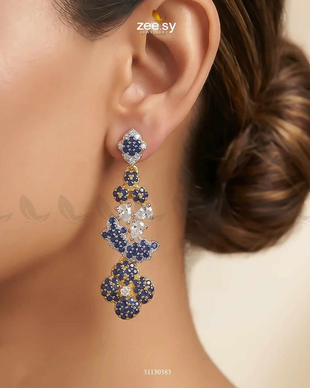 Golden Starburst Gemstone Earrings