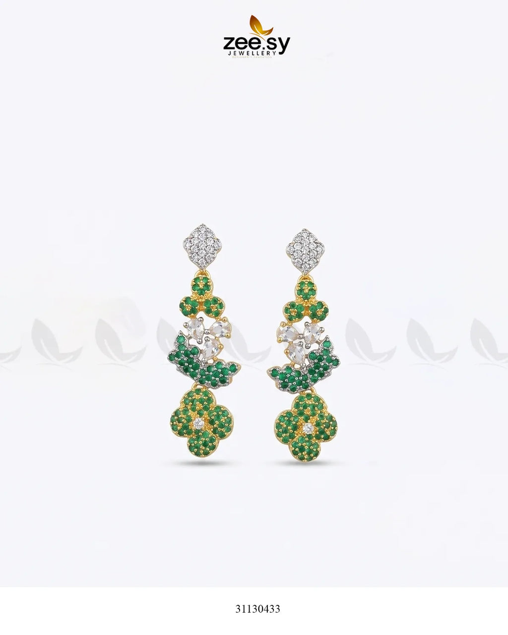 Golden Starburst Gemstone Earrings