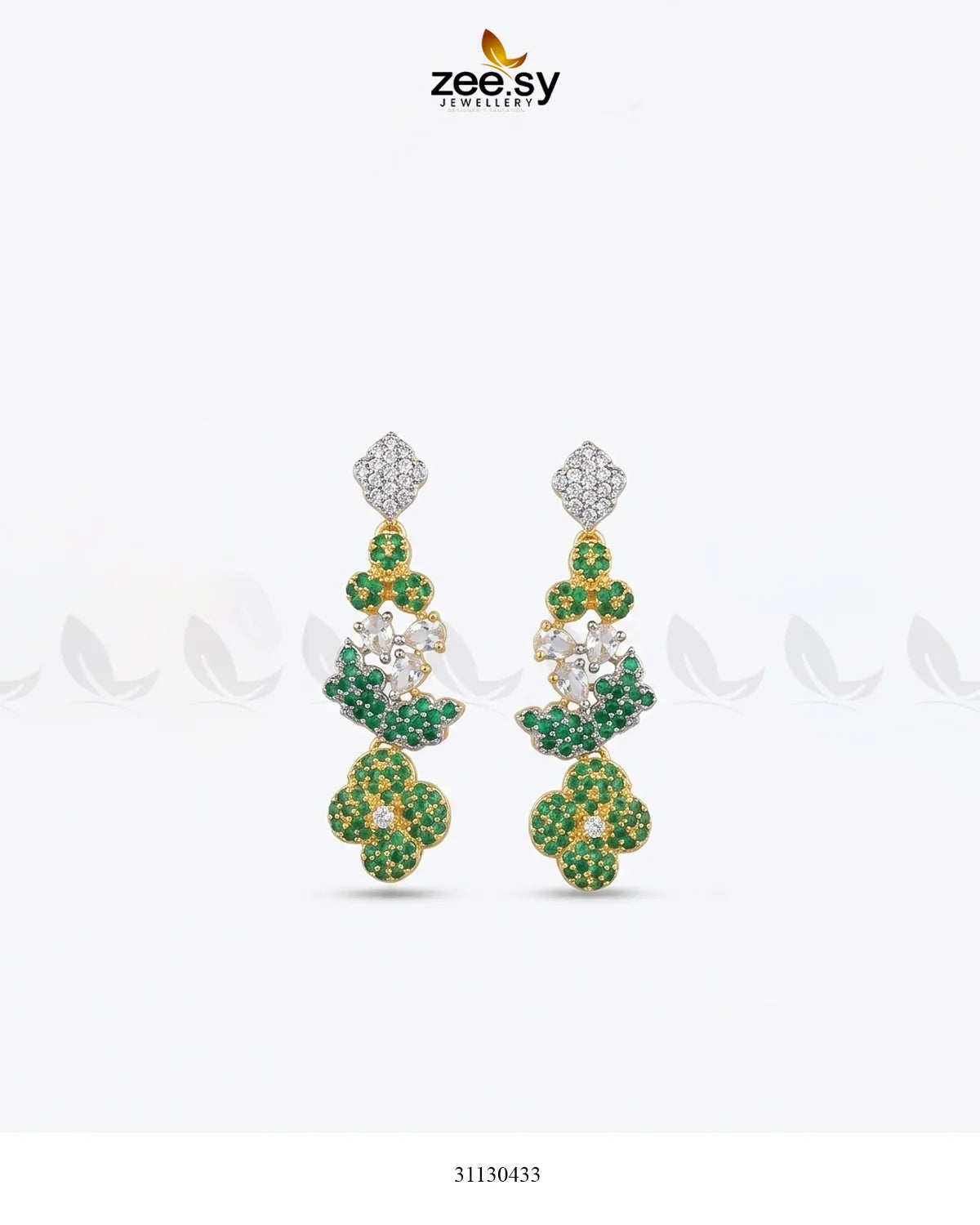 Golden Starburst Gemstone Earrings