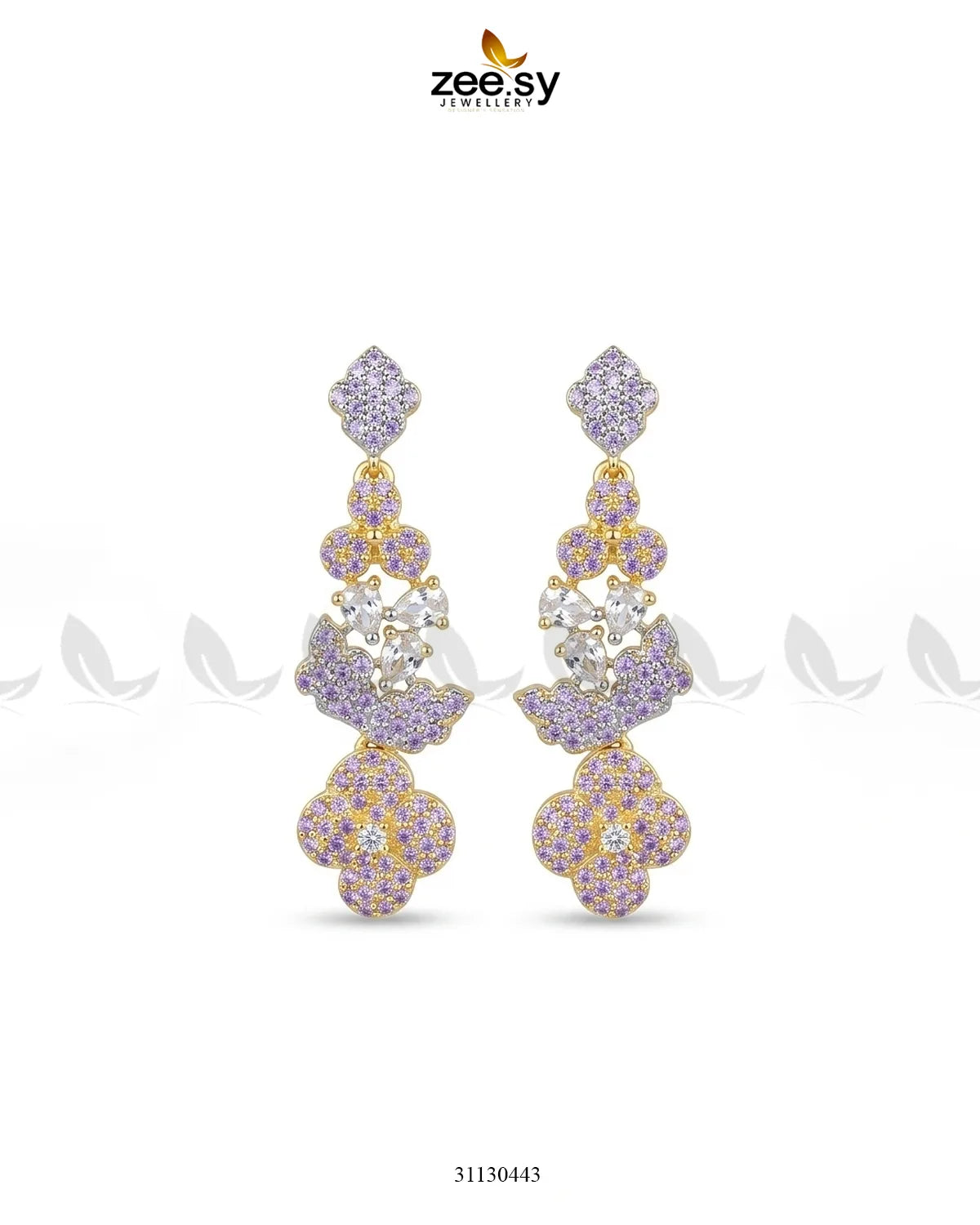 Golden Starburst Gemstone Earrings