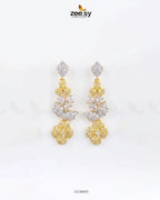 Golden Starburst Gemstone Earrings