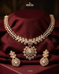 Golden Vine Zirconia Necklace Set