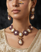 Gulnar Baroque Pearl Choker Set