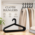 Organize your clothes in style with our premium plastic hangers (Pack of 6 )