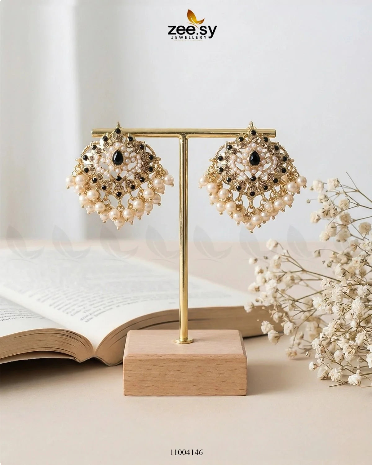 Hyderabadi Pearl Drop Earrings