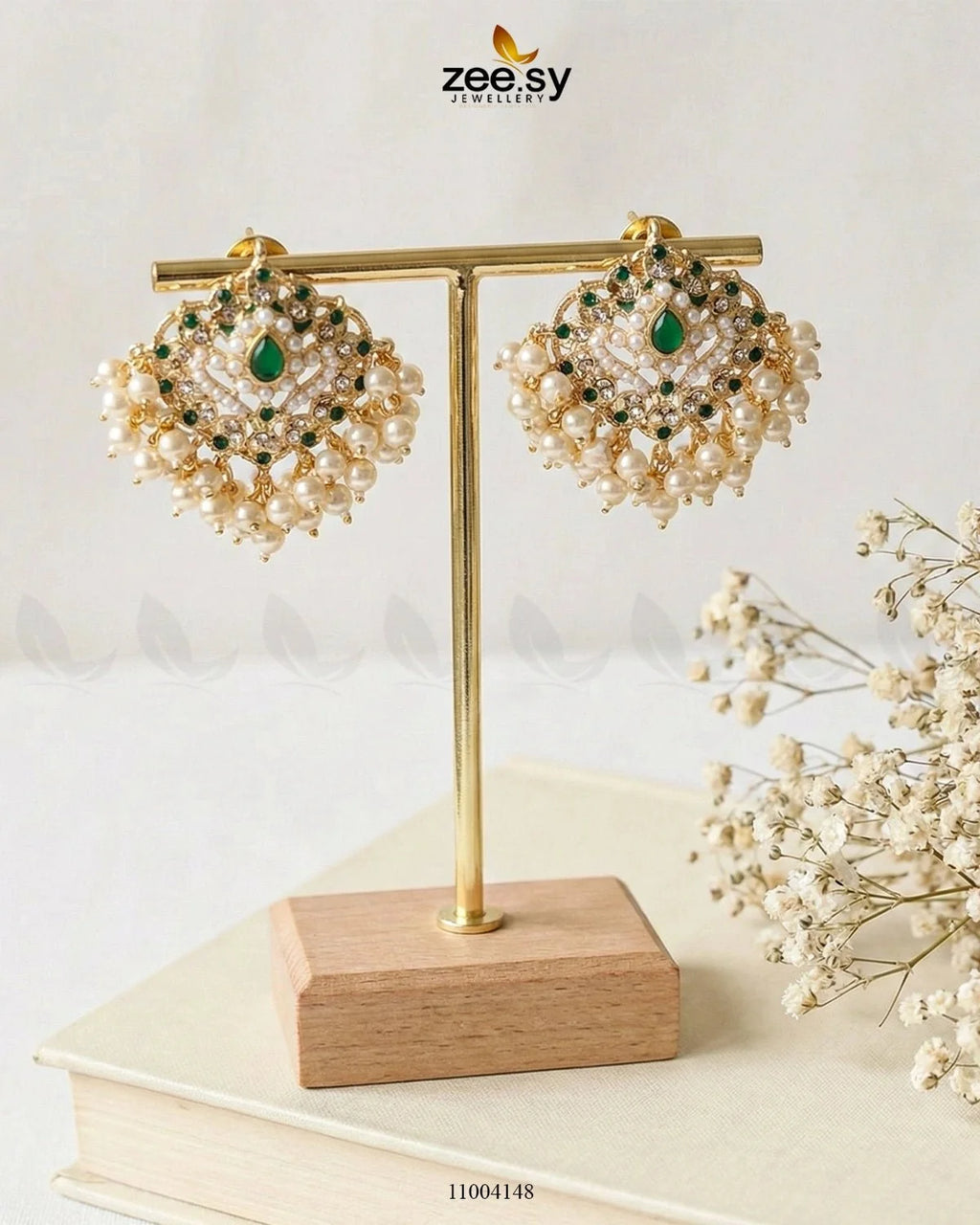 Hyderabadi Pearl Drop Earrings