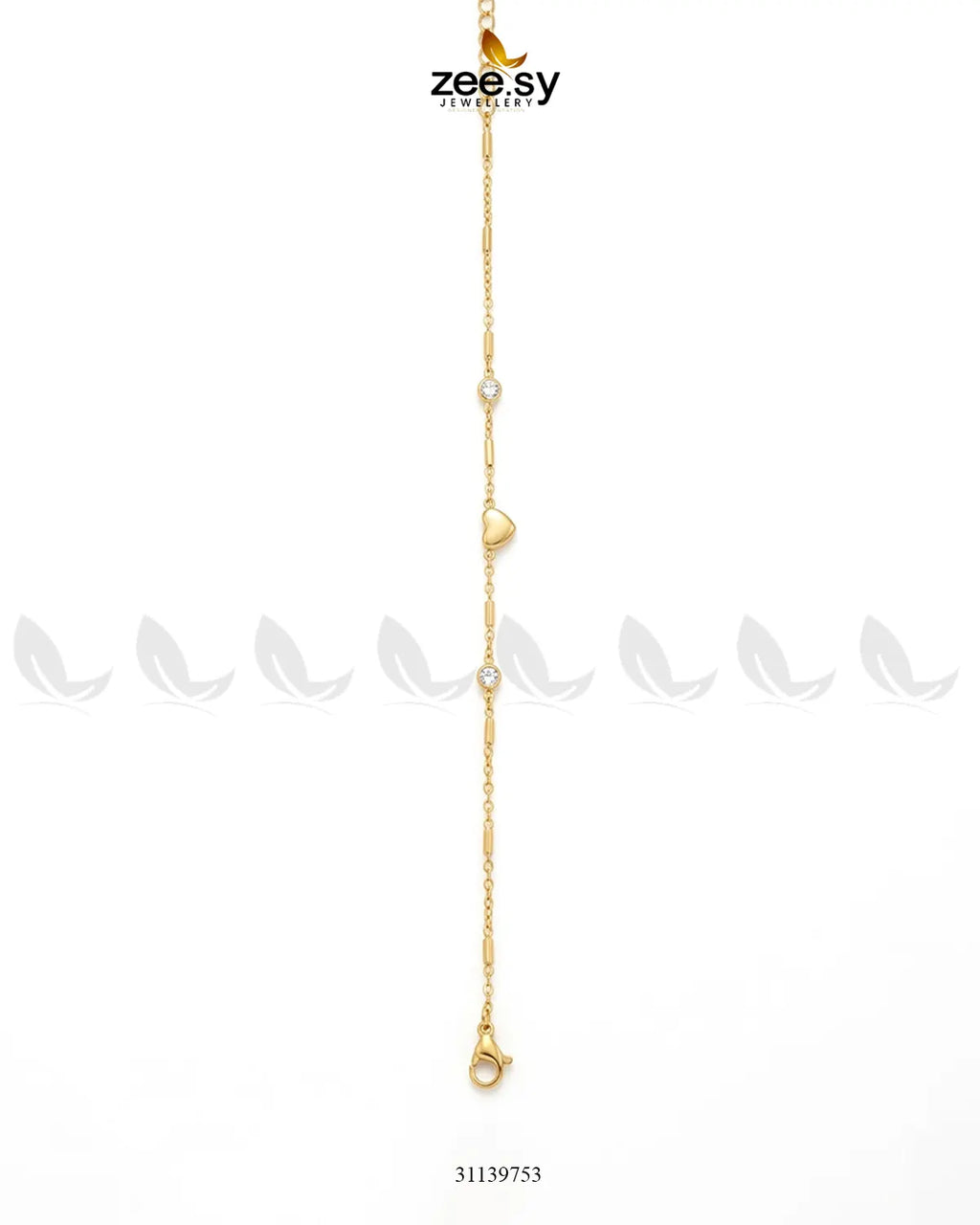 Heart Bezel Modern Zircon Bracelet