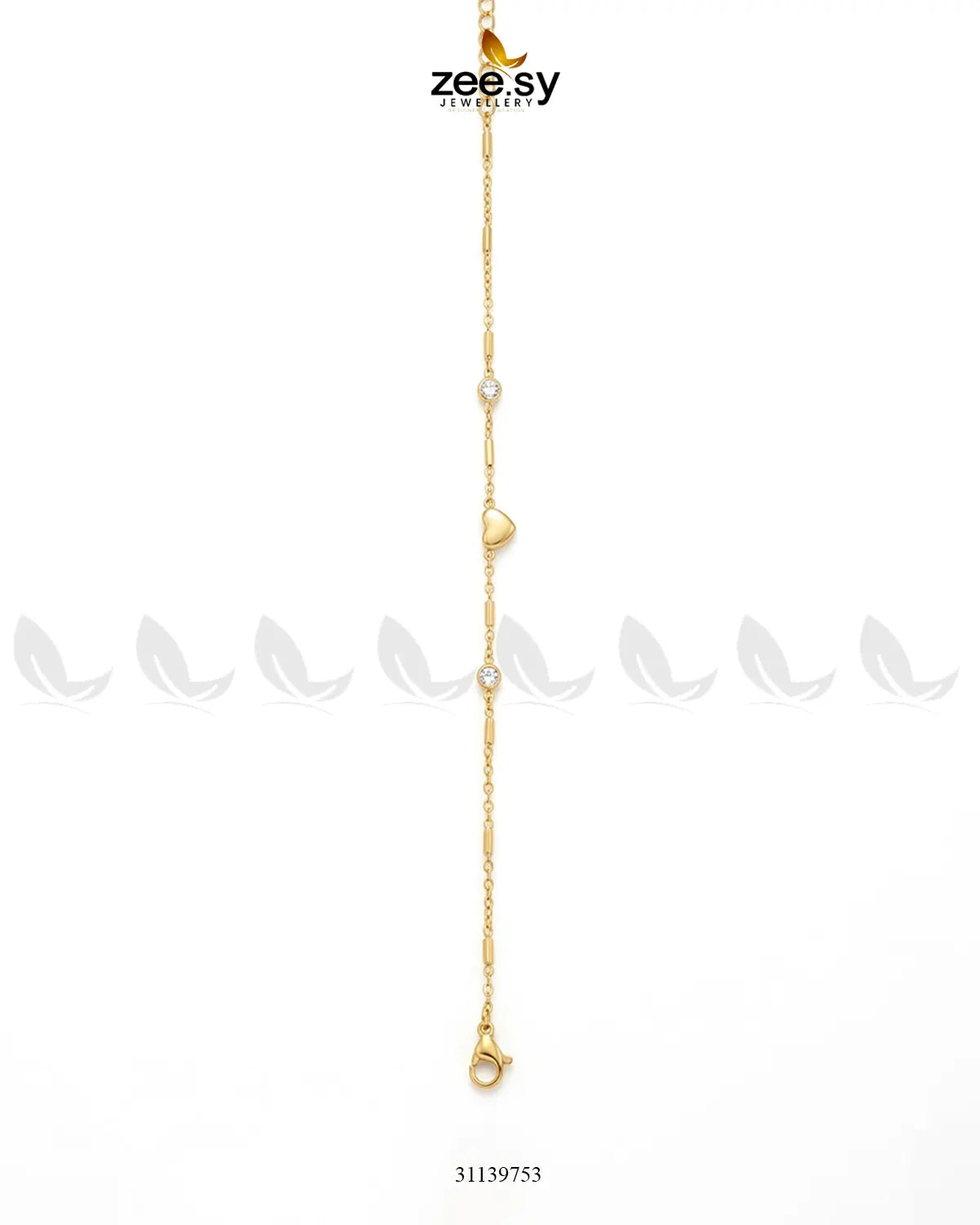 Heart Bezel Modern Zircon Bracelet