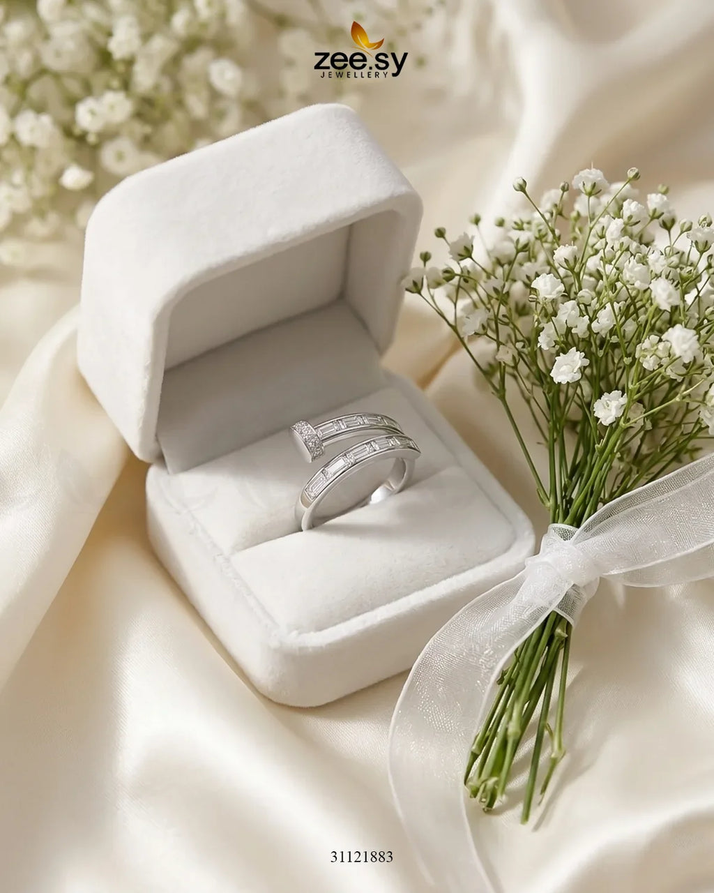 Heirloom Cluster River Ring