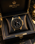Proking Black Dial Rubber Strap Dive Watch – Black – Black