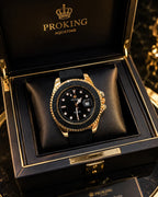 Proking Black Dial Rubber Strap Dive Watch – Black – Black
