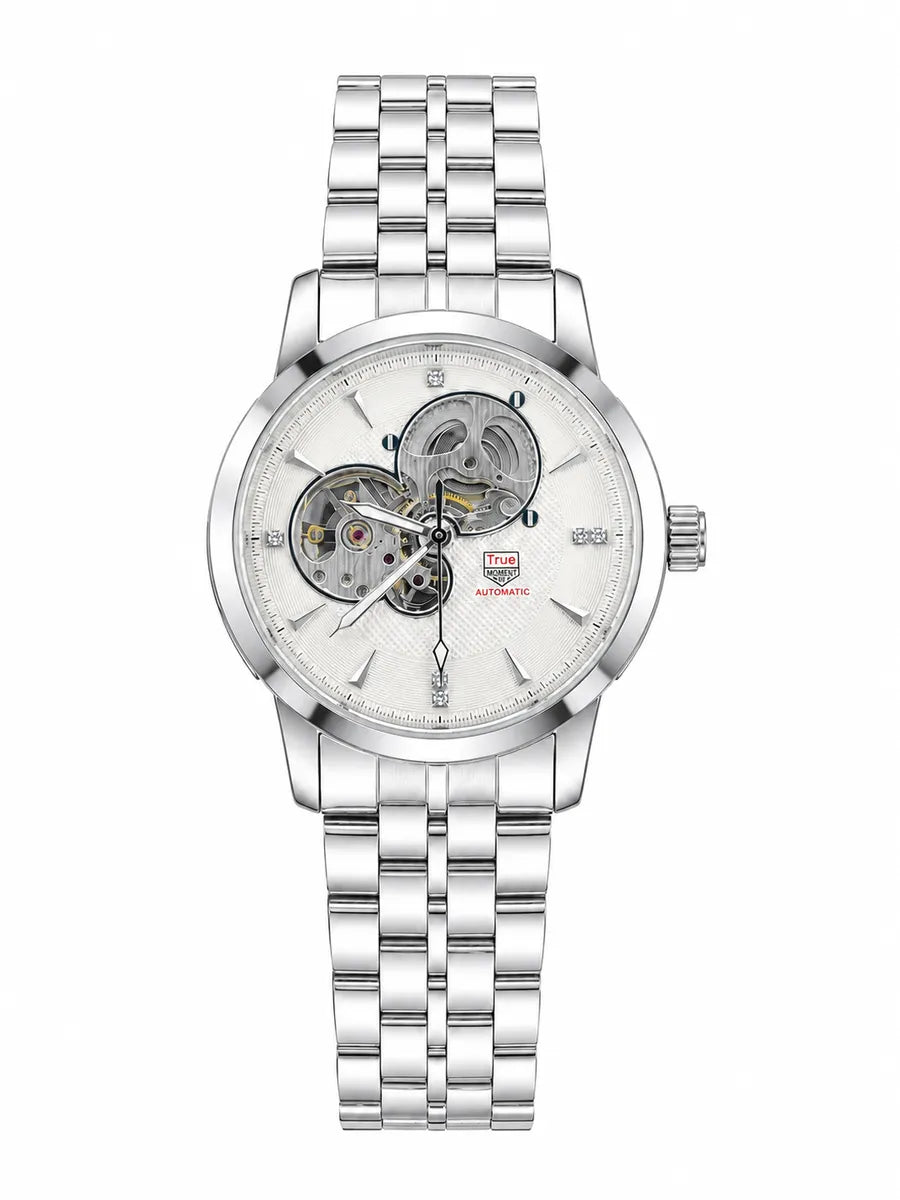 True Moment Automatic Open-Heart Watch – Silver gold – Silver gold